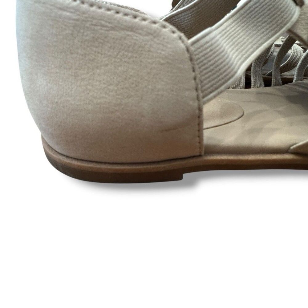 Eileen Fisher Rato Tan Leather Flats Gladiator Sandals Slip On Women’s Size 7 - Picture 9 of 11